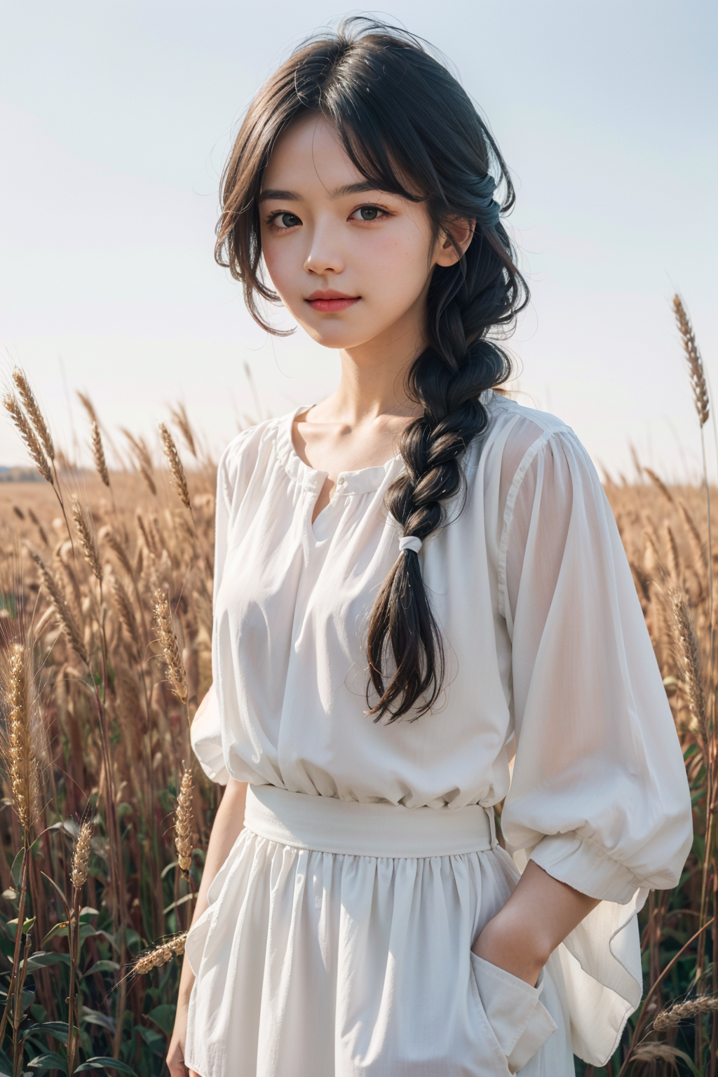 19825-1853899382-A girl dressed in a cute, country-style dress with braided hair, standing in a rustic farm setting. She has a soft, gentle smile.png